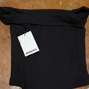 Bershka Black Off-Shoulder Top